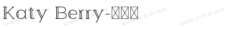 Katy Berry字体转换